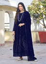 Adored Salwar Suit in Blue Colour